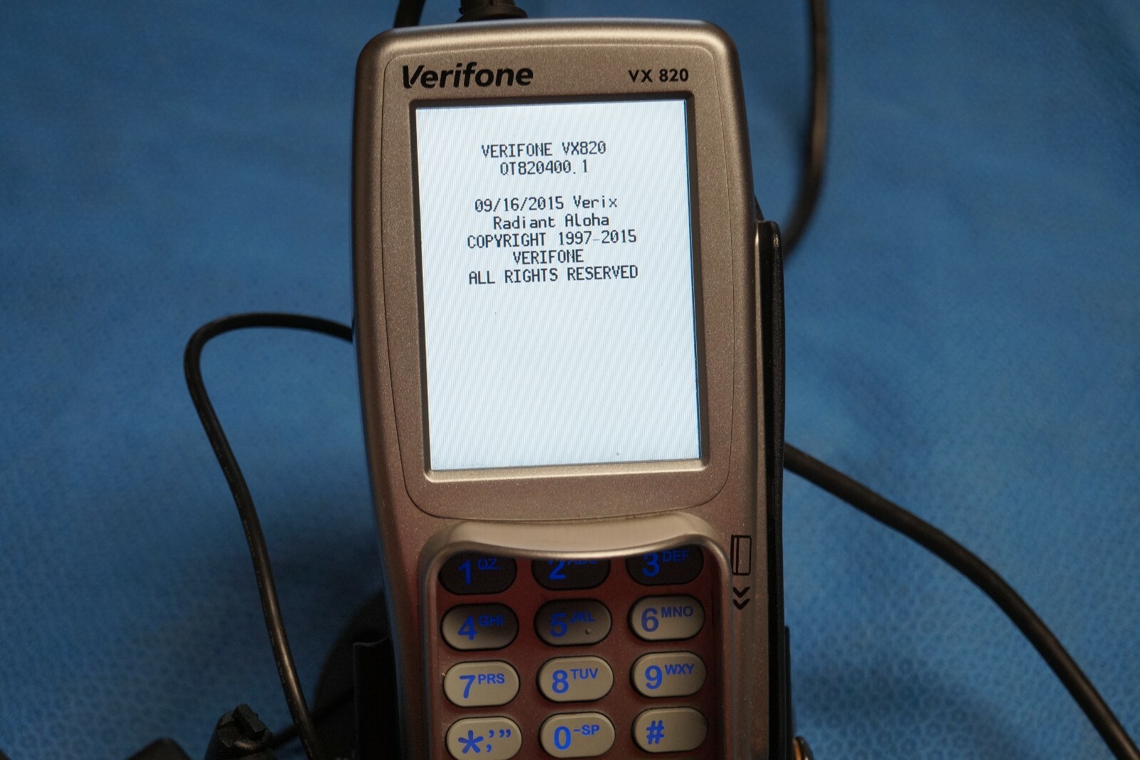 Verifone VX 820 Pin Pad With Power Supply And ENS Swivel Tilt Holder