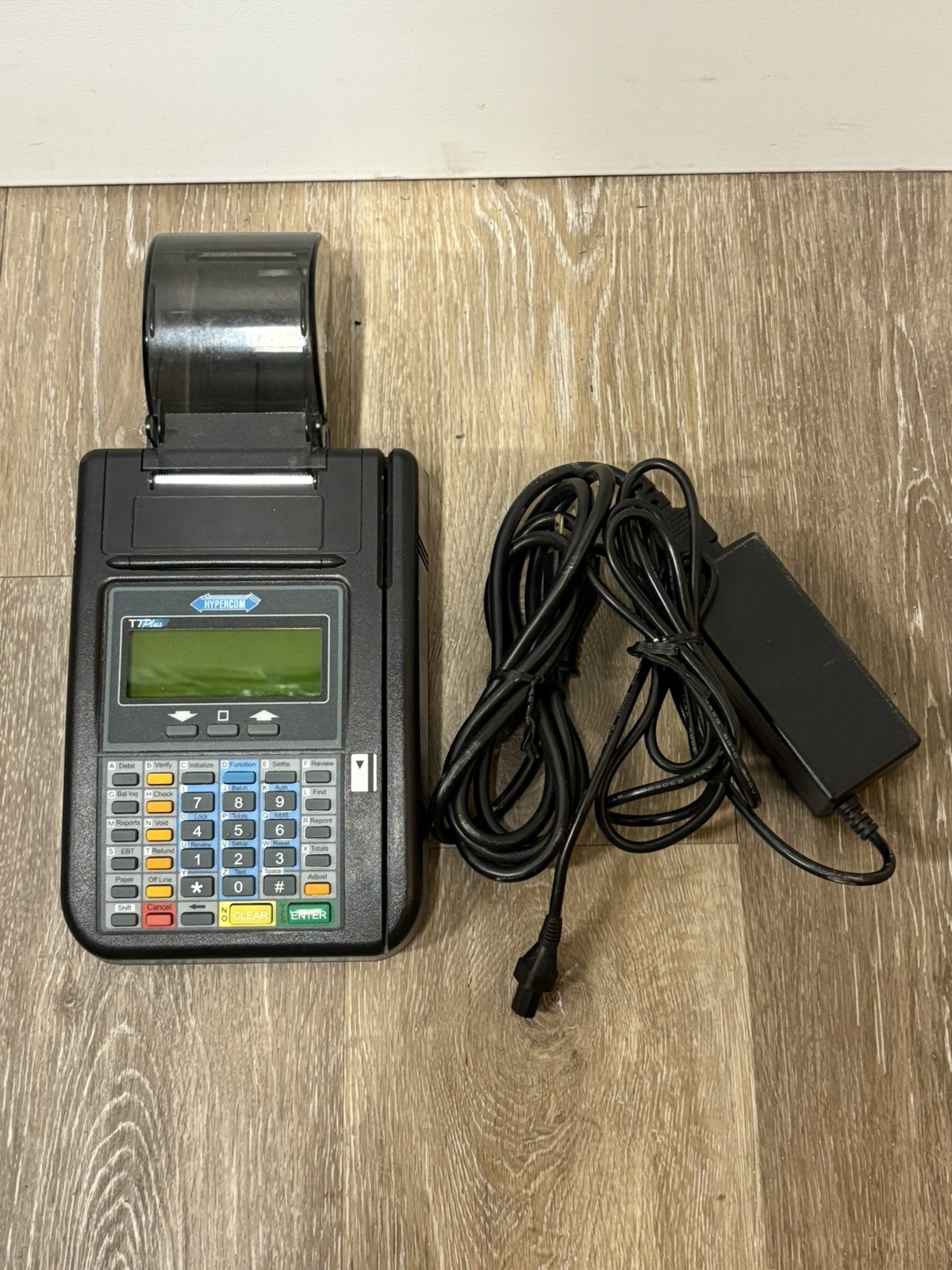 Hypercom T7Plus POS PIN Credit Card Terminal INCLUDES POWER SUPPLY