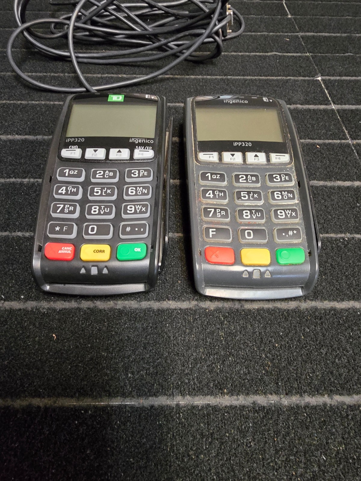 Lot of 2 Ingenico iPP320 openedge Credit Debit Card Reader POS IPP320-01T1358A
