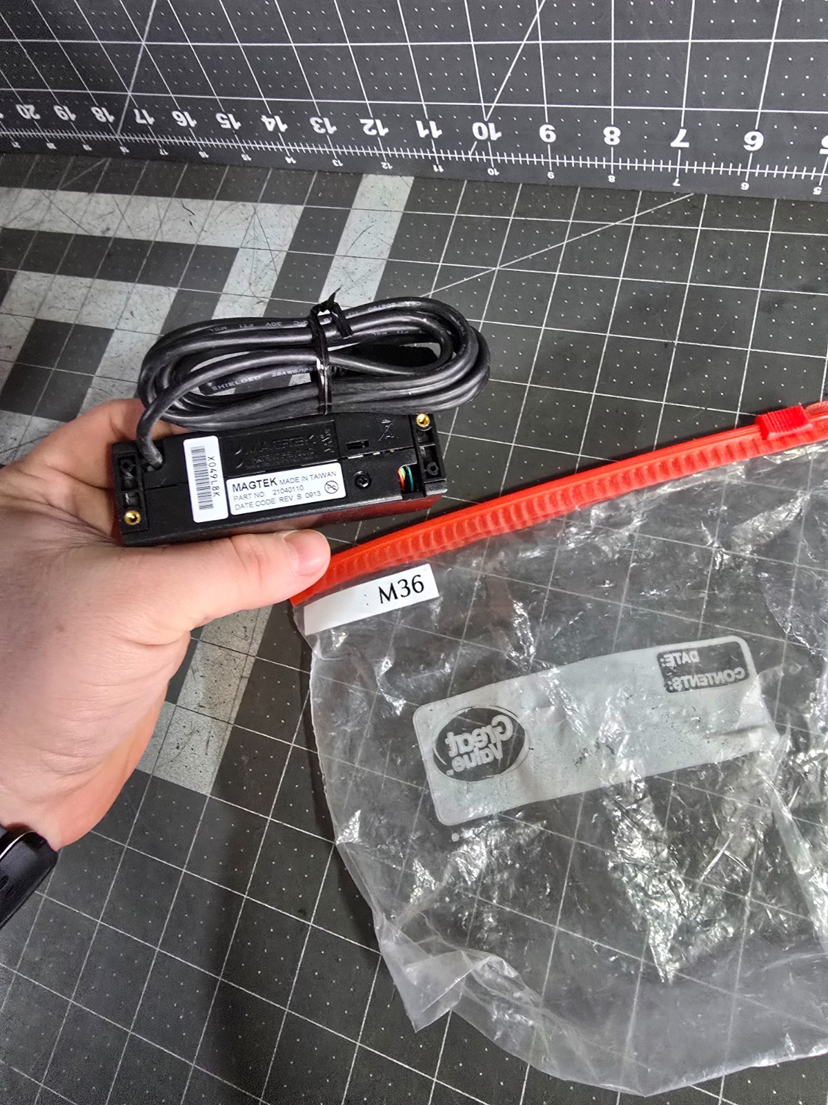 🍀 NEW DEMO! MAGTEK MT-211 21040102 USB HID CREDIT CARD SWIPE READER TRACK 1/2/3