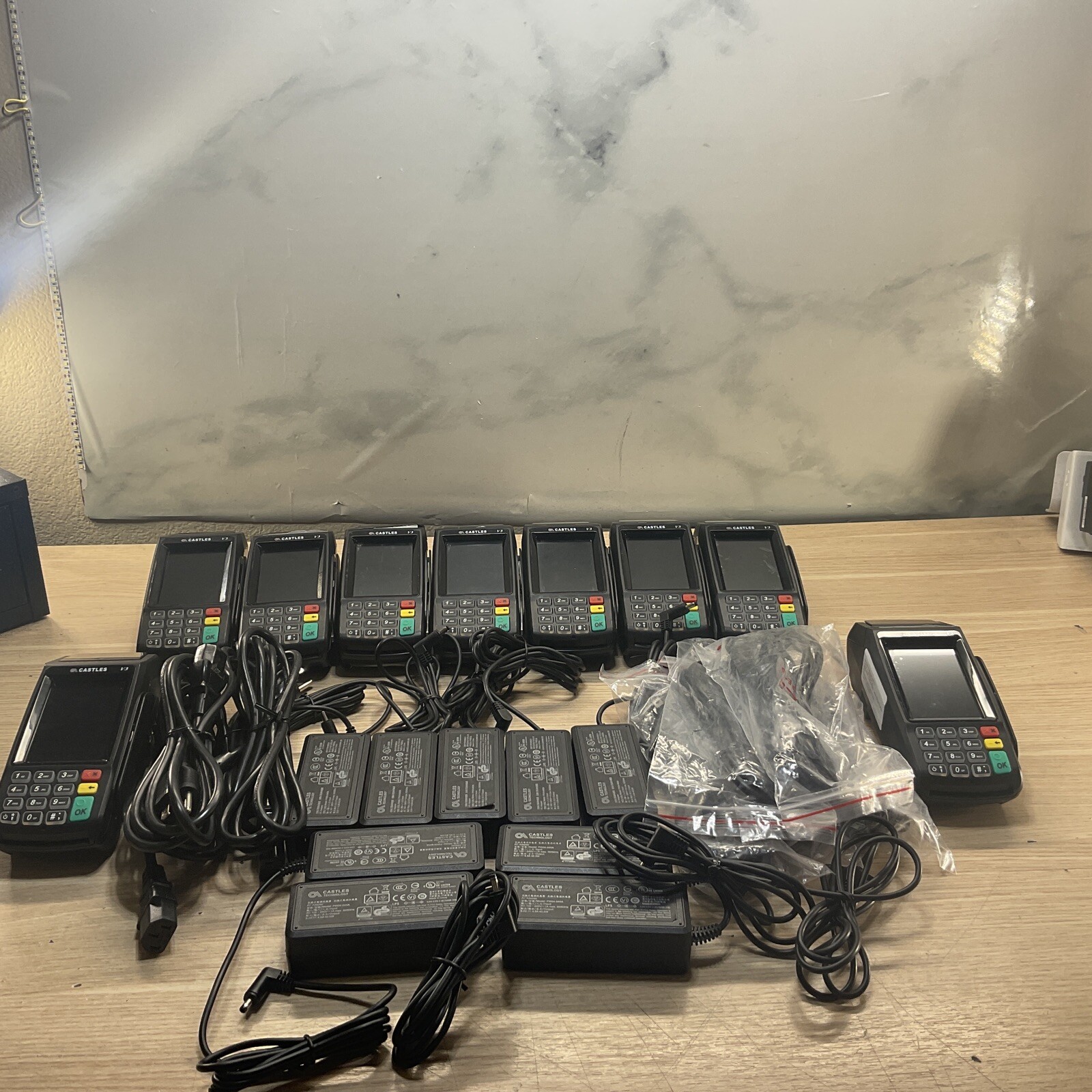 9Credit Card Machine Castles V3 Vega 3000 POS Terminal Power Supply /JUA1791