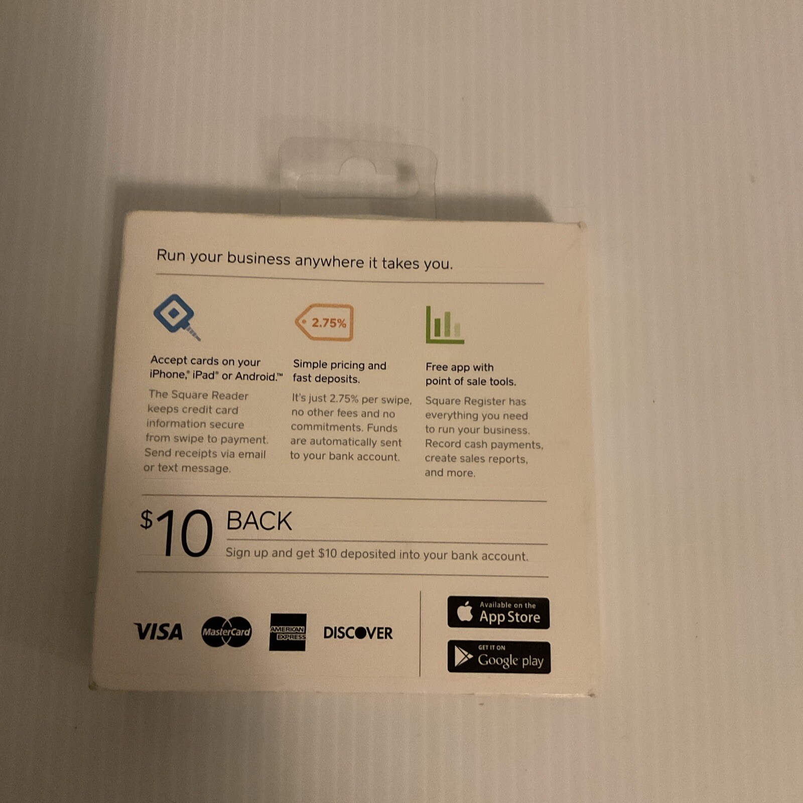 Square Credit Card Reader for Apple and Android Phones New