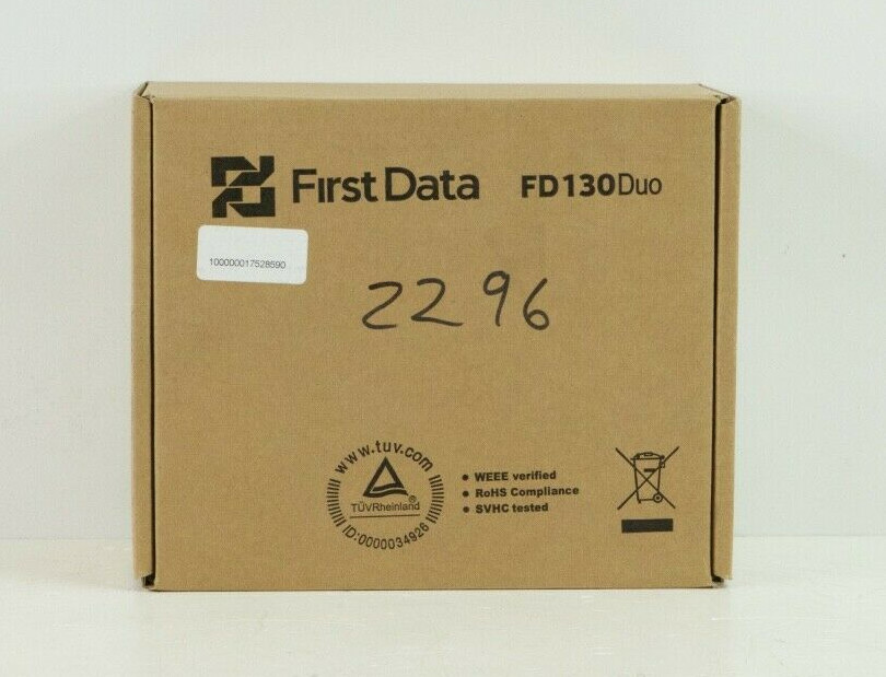 First Data FD-130 Duo Credit Card Terminal and FD-35 PIN Pad FD130