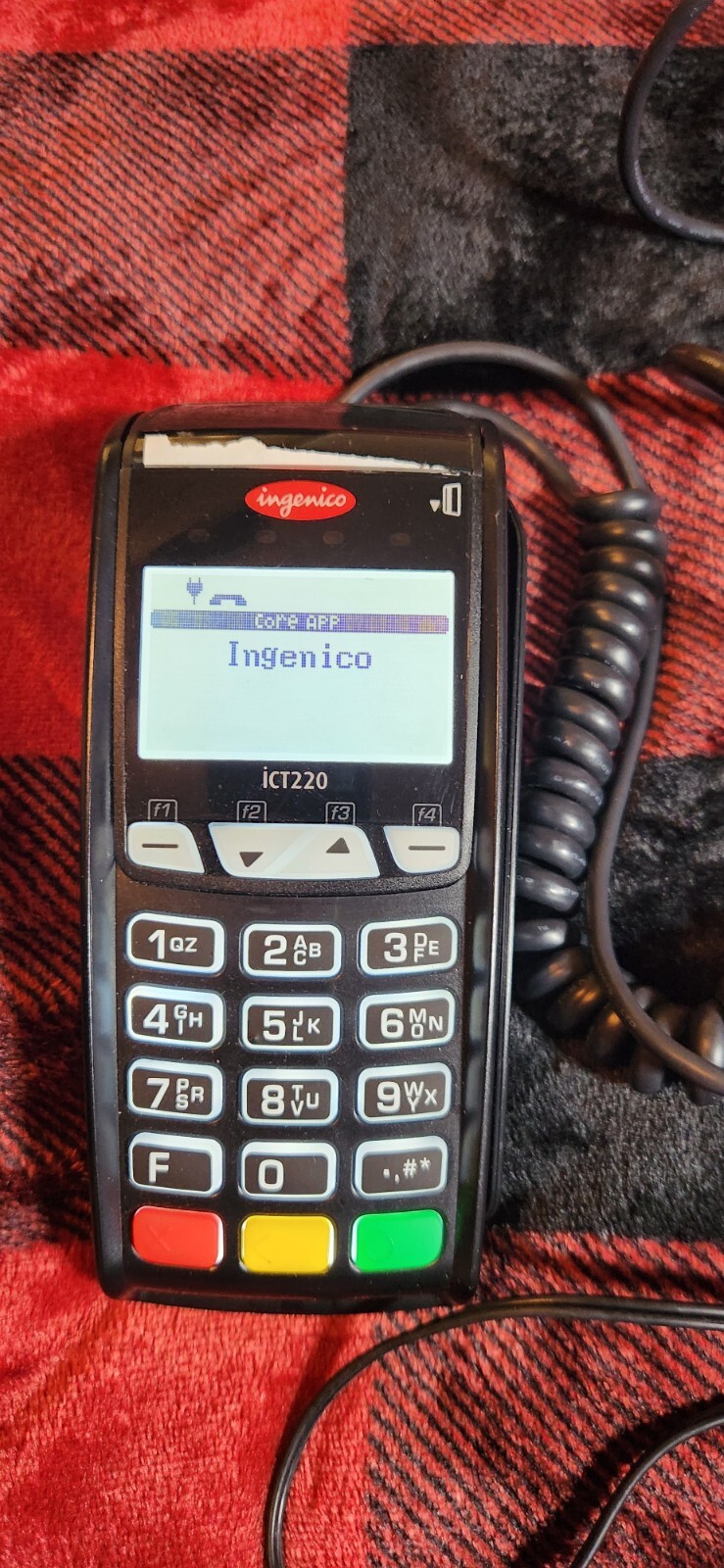 Ingenico ICT220 Credit Card Terminal Chip Swipe And Tap With ipp310
