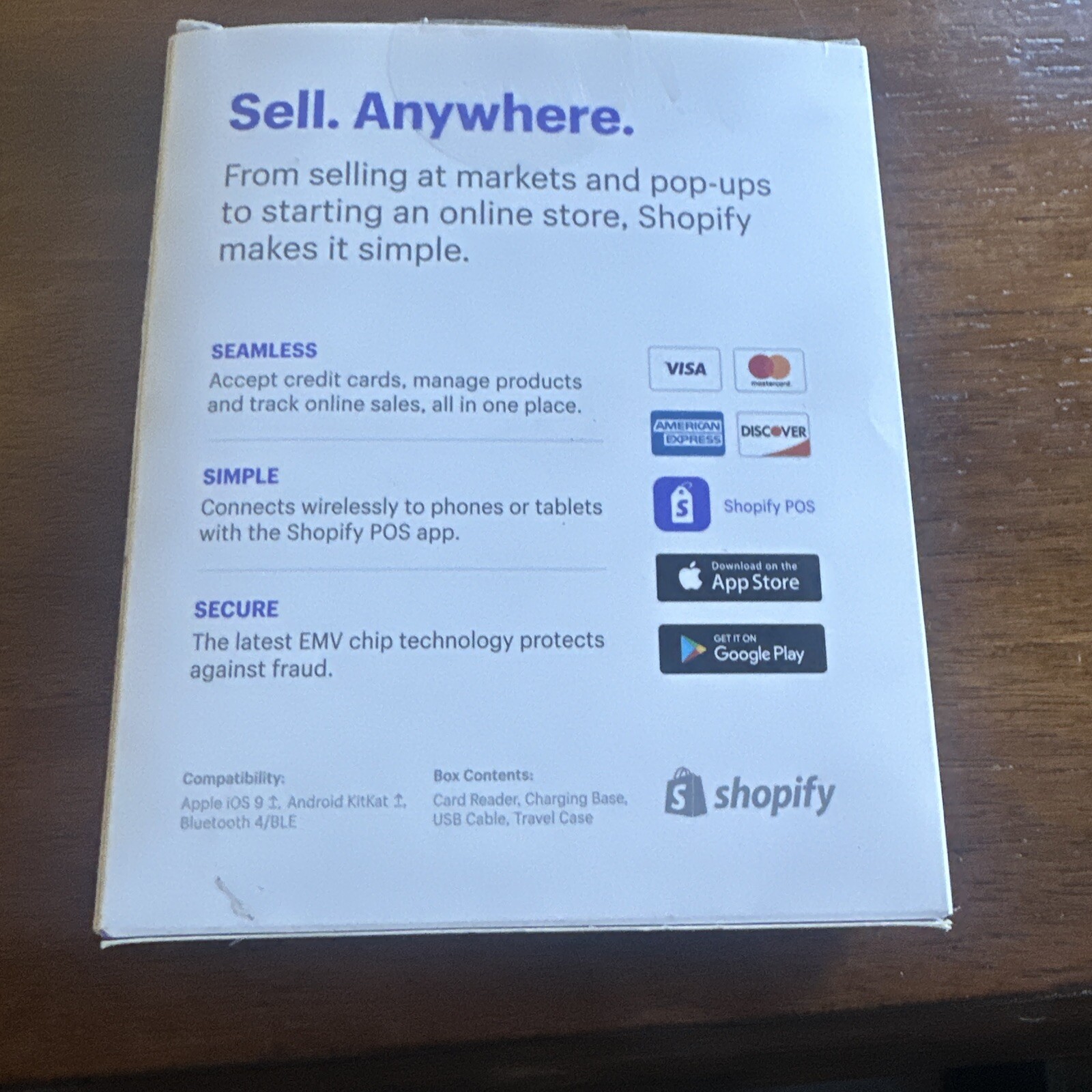 Credit Card Reader – Shopify Chip and Swipe White – Model S1701