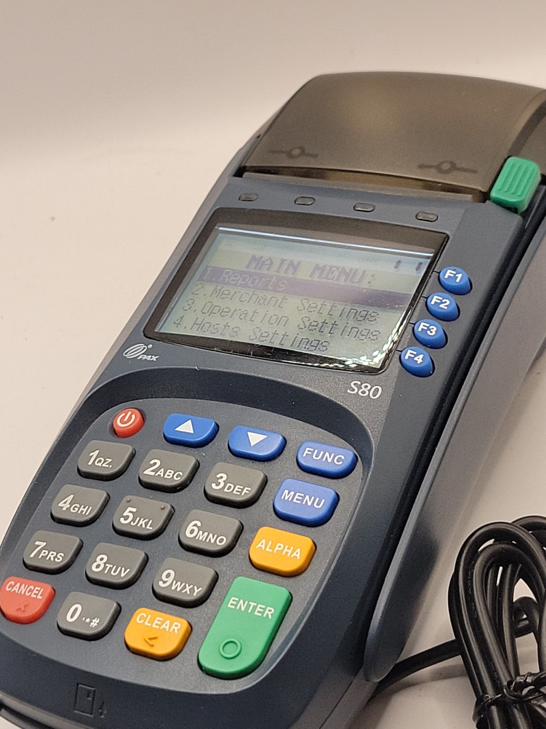 PAX S80 EMV Ready Credit Card Terminal W/power Cord Works B