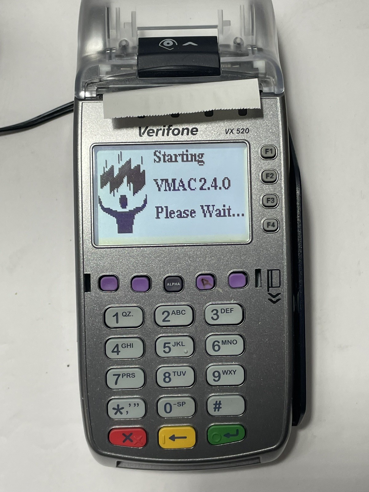 Verifone VX520 Credit Card Reader With Paper Rolls! Plug And Play Credit Debit