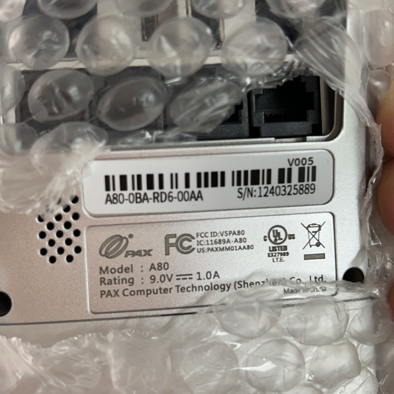 PAX A80 Countertop Smart Credit Card Terminal Has Password See Pics