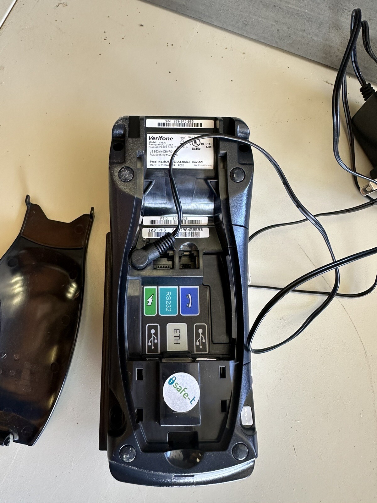 Verifone VX520 Credit Card POS Terminal DIAL/ETH/CTLS/EMV Chip Reader-OPEN BACK