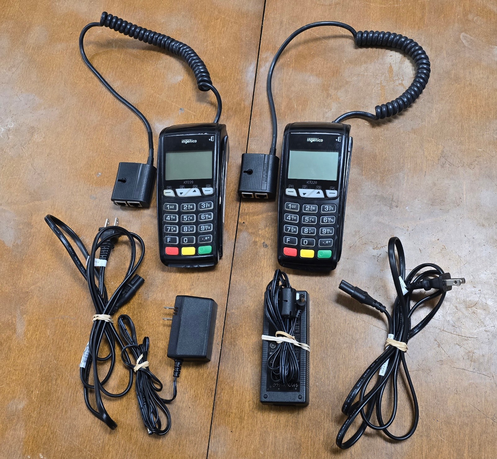 Lot of 2 Ingenico iCT220 Credit Card Terminals
