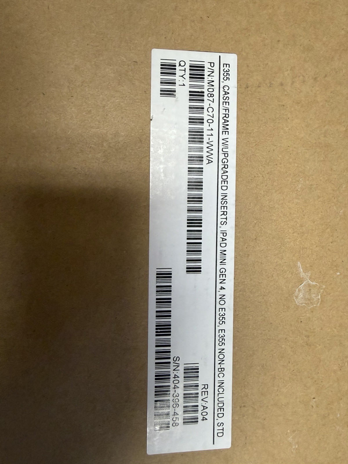 Verifone E355 Black Frame Type A M087-C70-11-WWA for Mini 4 – NEW