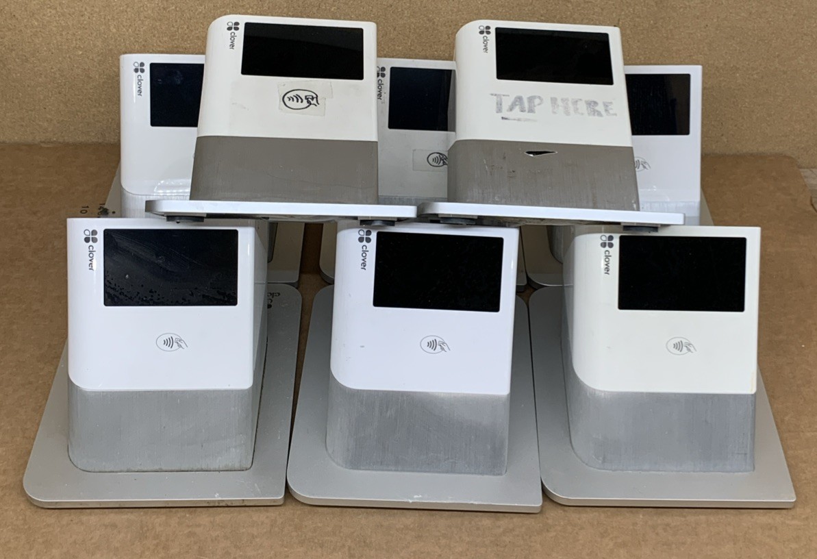 Clover POS P550 Contactless Printer with Customer Facing Display screen Lot Of 8