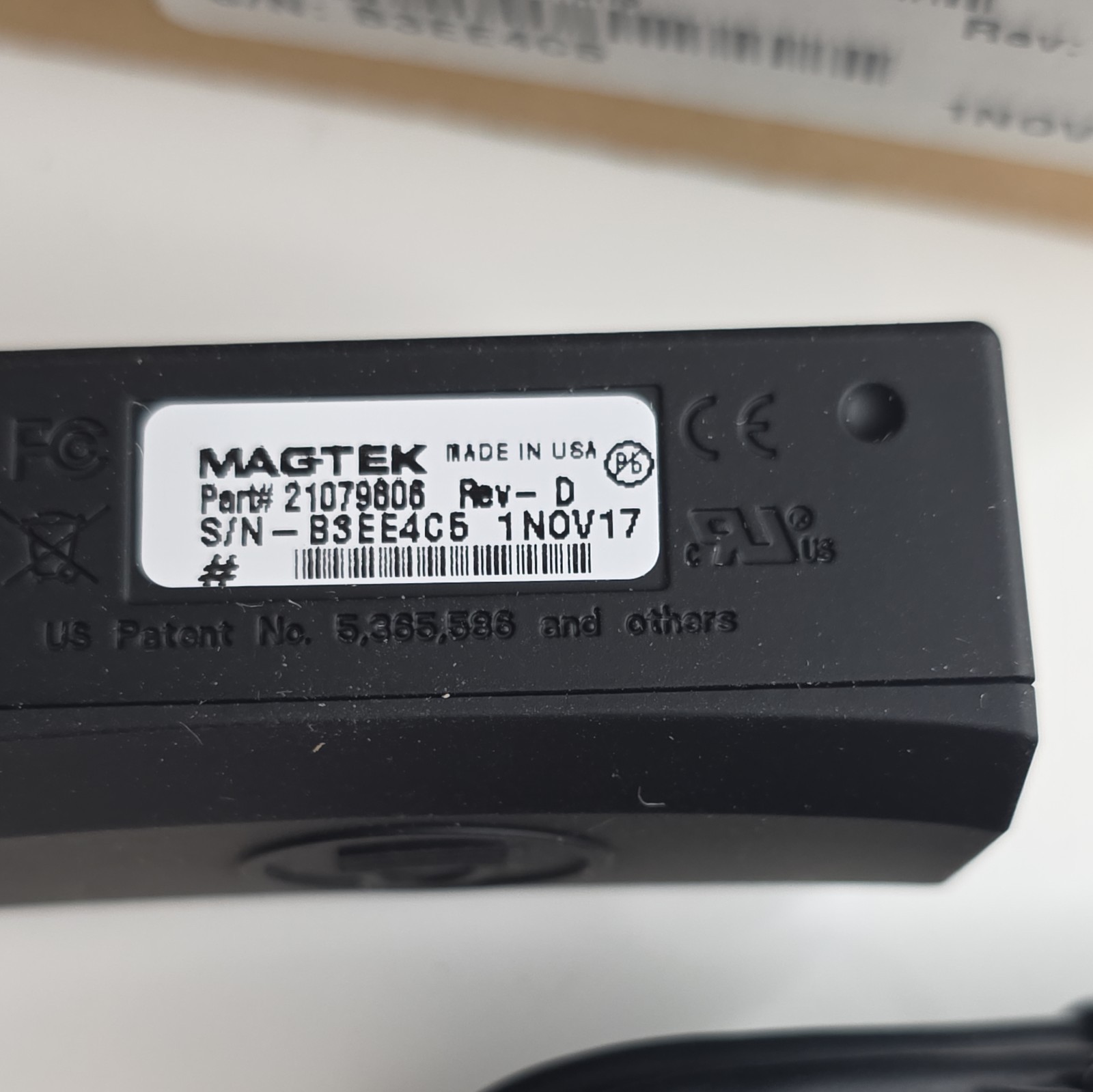 MAGTEK Stick On Bluetooth/USB Card Reader, P/N 21079806