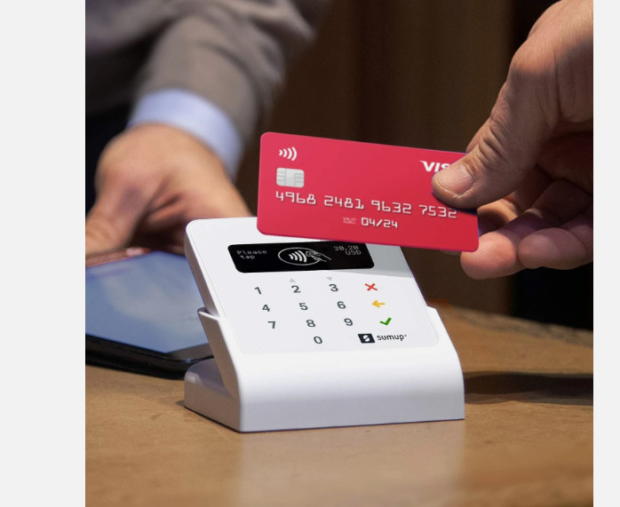 SumUp Plus Card Reader, Bluetooth – NFC RFID Credit Card Reader for Smartphone