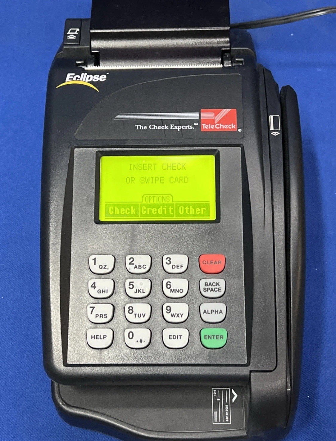 TeleCheck Eclipse Verifone Quartet Credit Card Processor P100-002-03