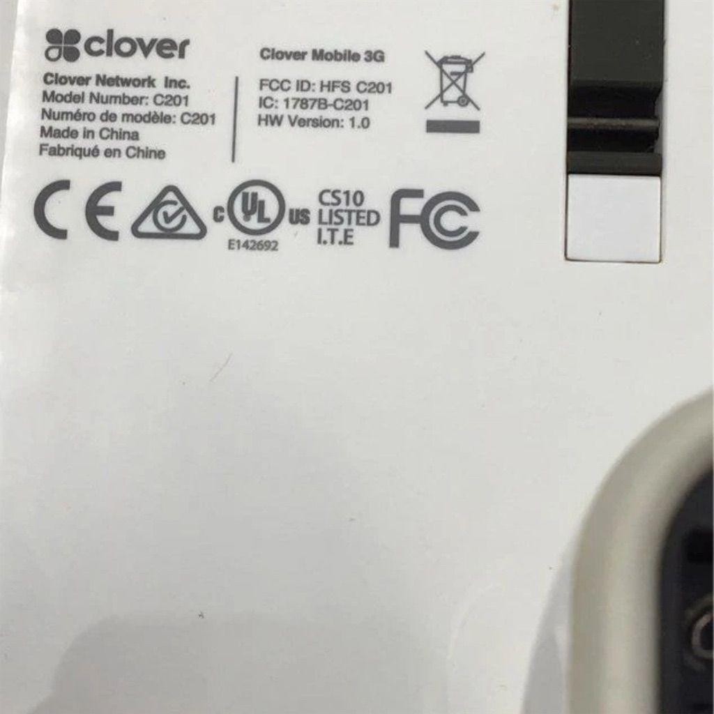 Apple Clover Mobile 3G Credit Card Terminal UNTESTED No Cords POS Card Reader