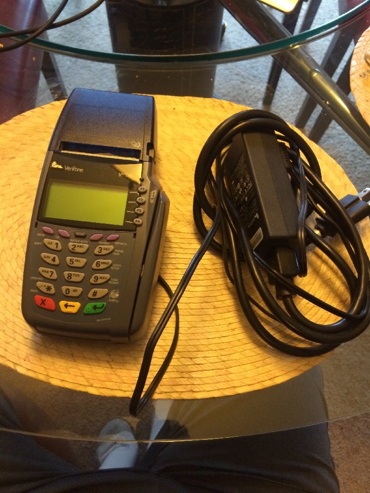 Verifone VX510 / Omni 3730 / 5100 Credit Card Terminal with Power Supply