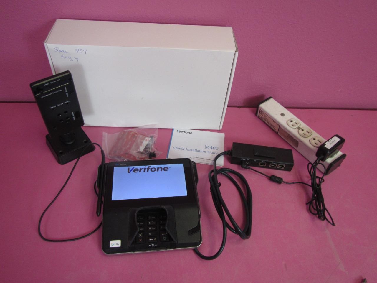 Verifone MX925 POS Point of Sale Retail Credit/Debit Card Payment Terminal Kit