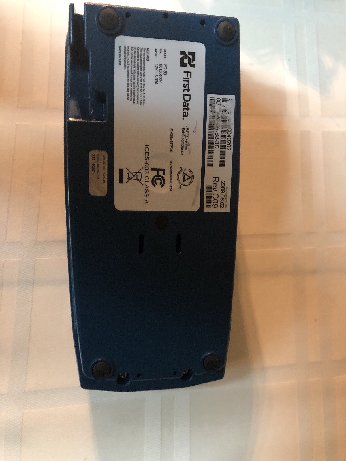 First Data FD50 Credit Card Terminal