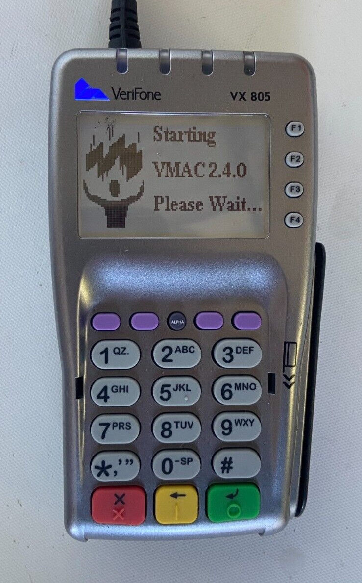 Verifone VX805 CTLS Credit Card Terminal Machine with Internet Cord