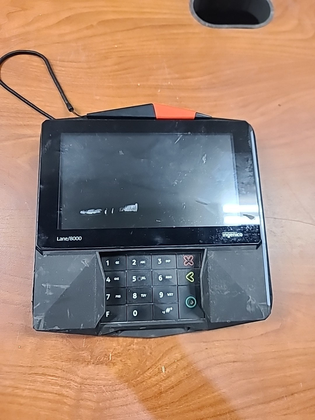INGENICO LANE 8000 POS PAYMENT CREDIT CARD TERMINAL