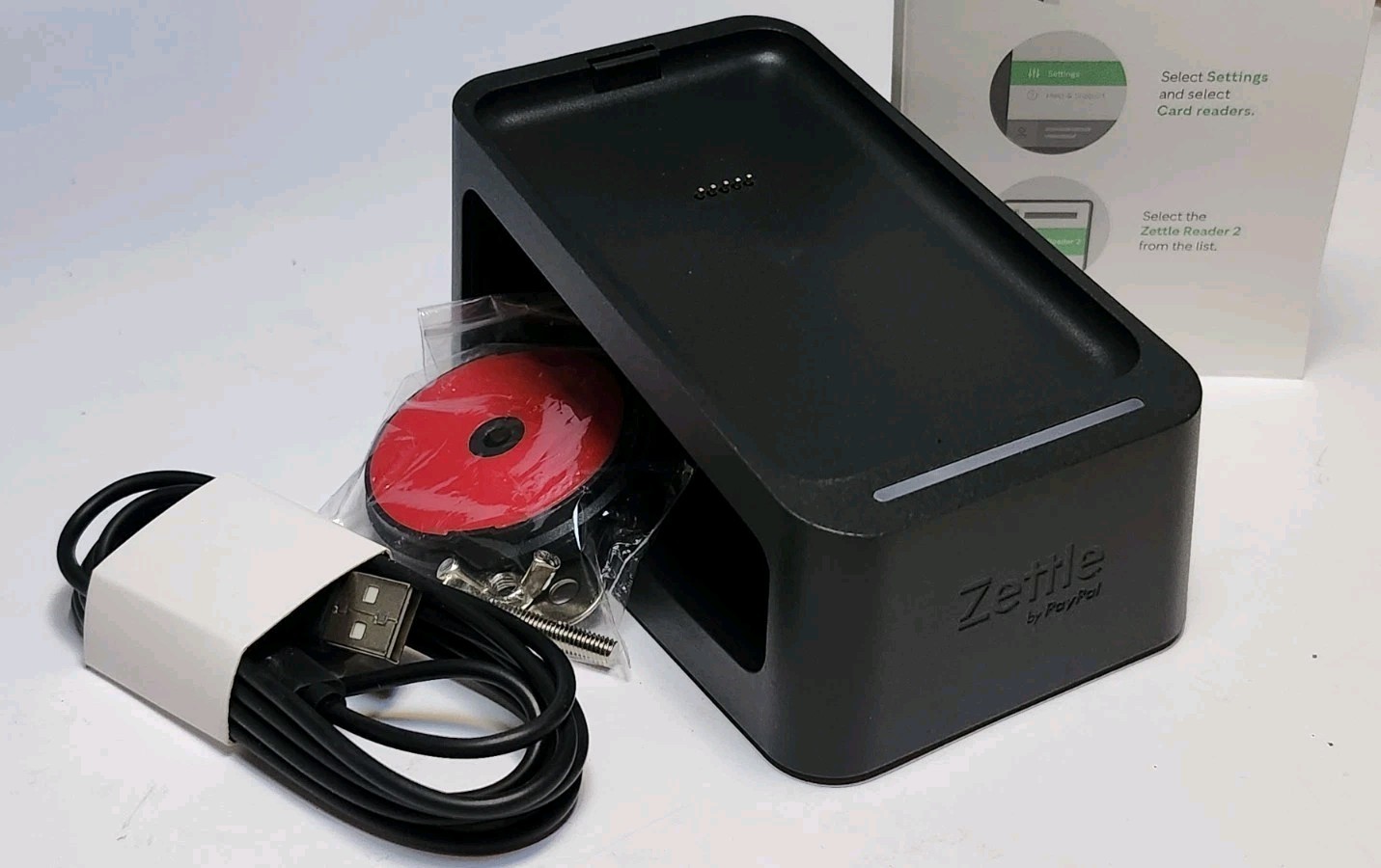 Paypal Zettle 2 Dock Station Only , Docking station for Zettle Card reader/BLACK