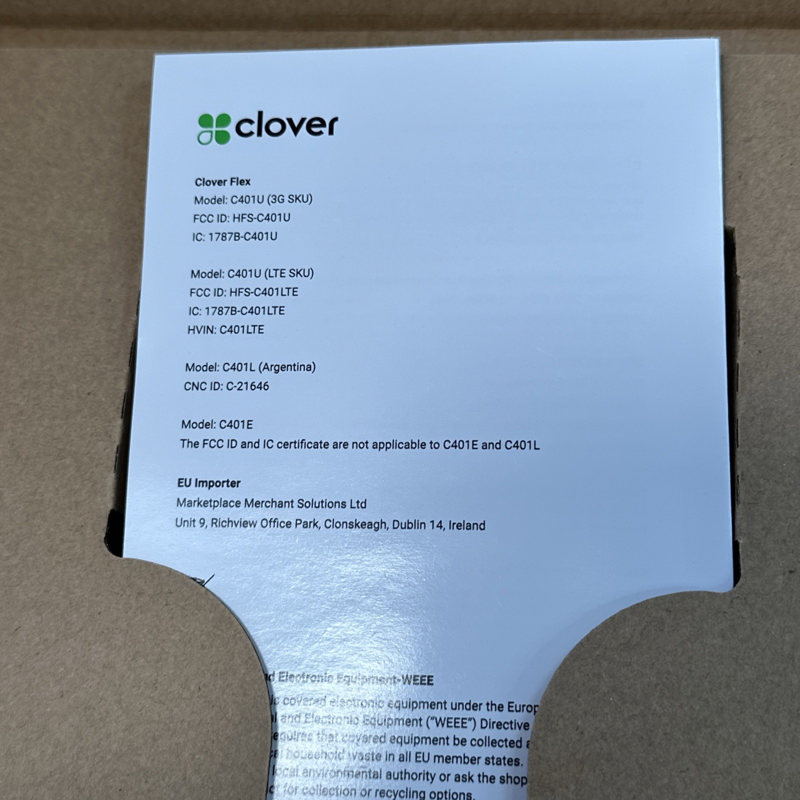 Clover Flex LTE C401U