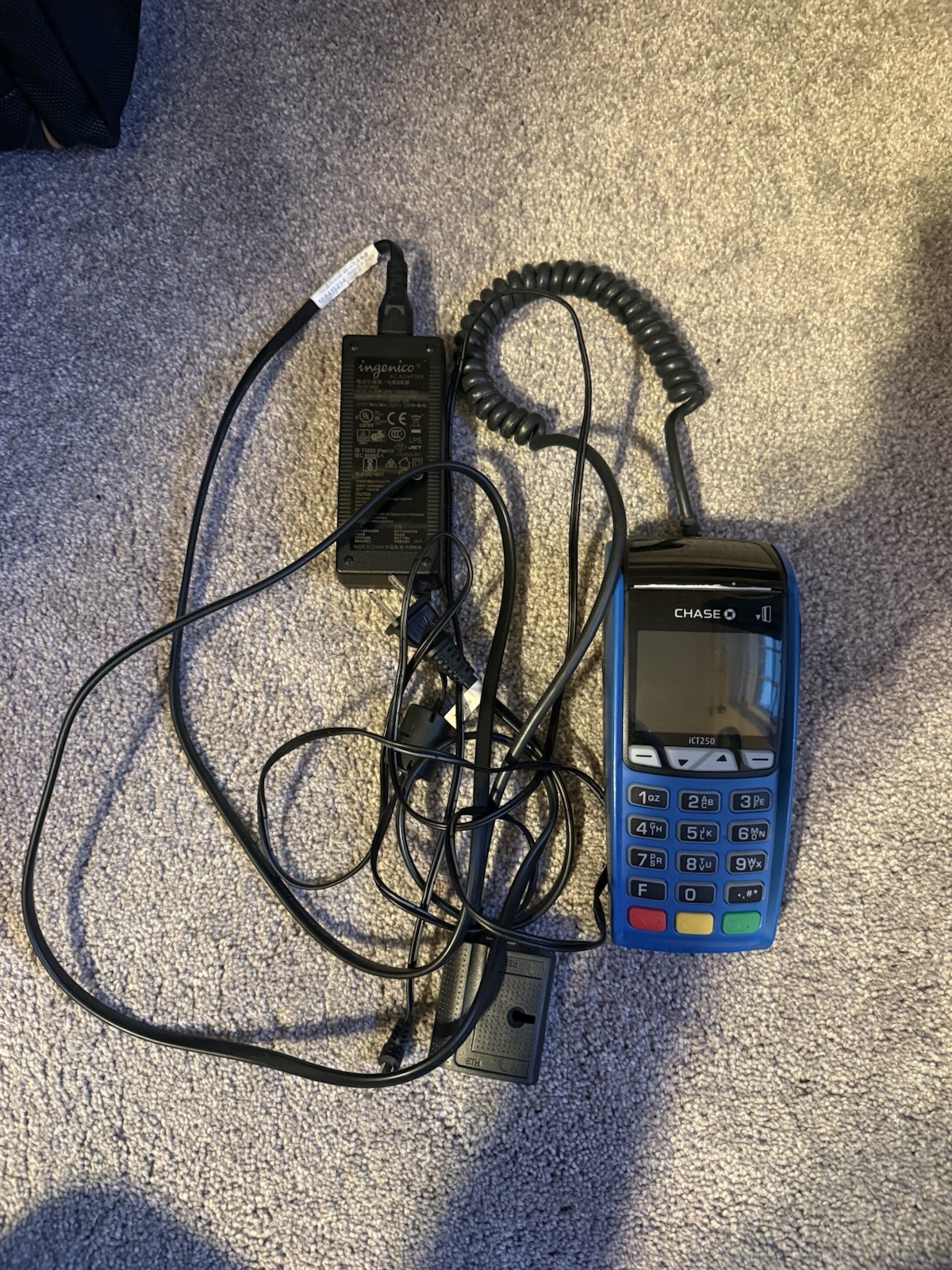 Ingenico ICT250 Credit Card Terminal Chase Bank