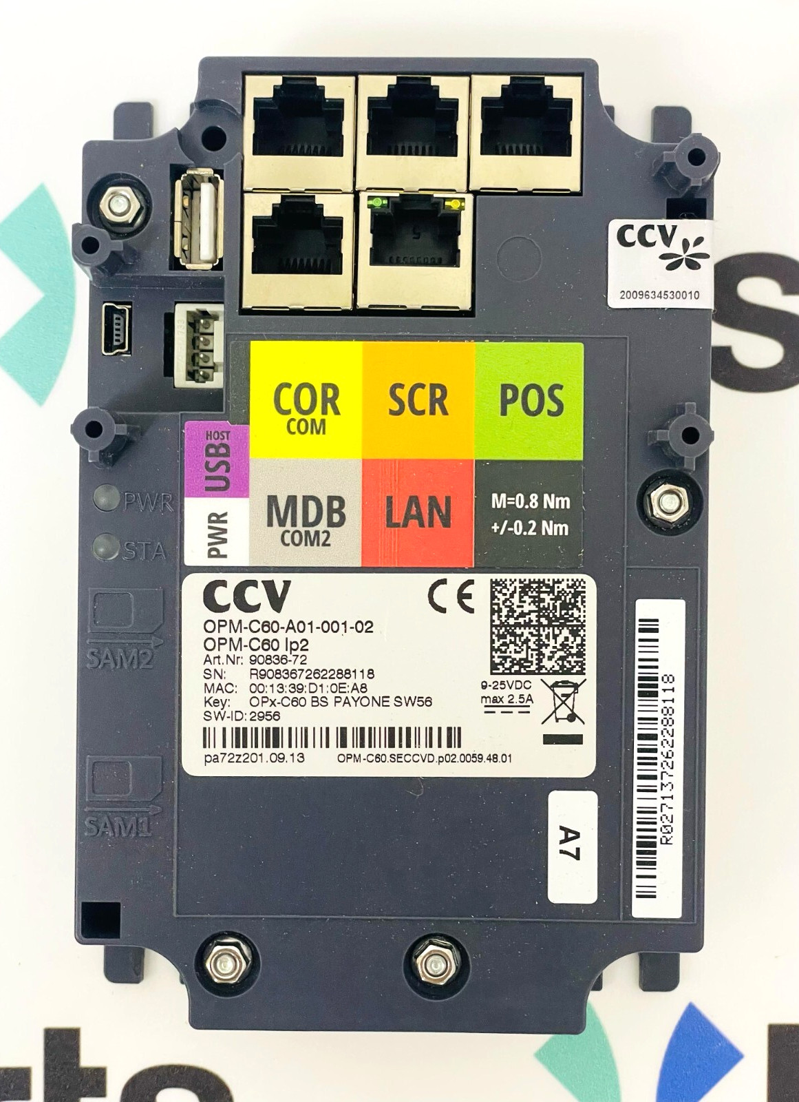 CCV OPM-C60-A01-001-02 Terminal Control Module OPM-C60IP2 (Refurbished)