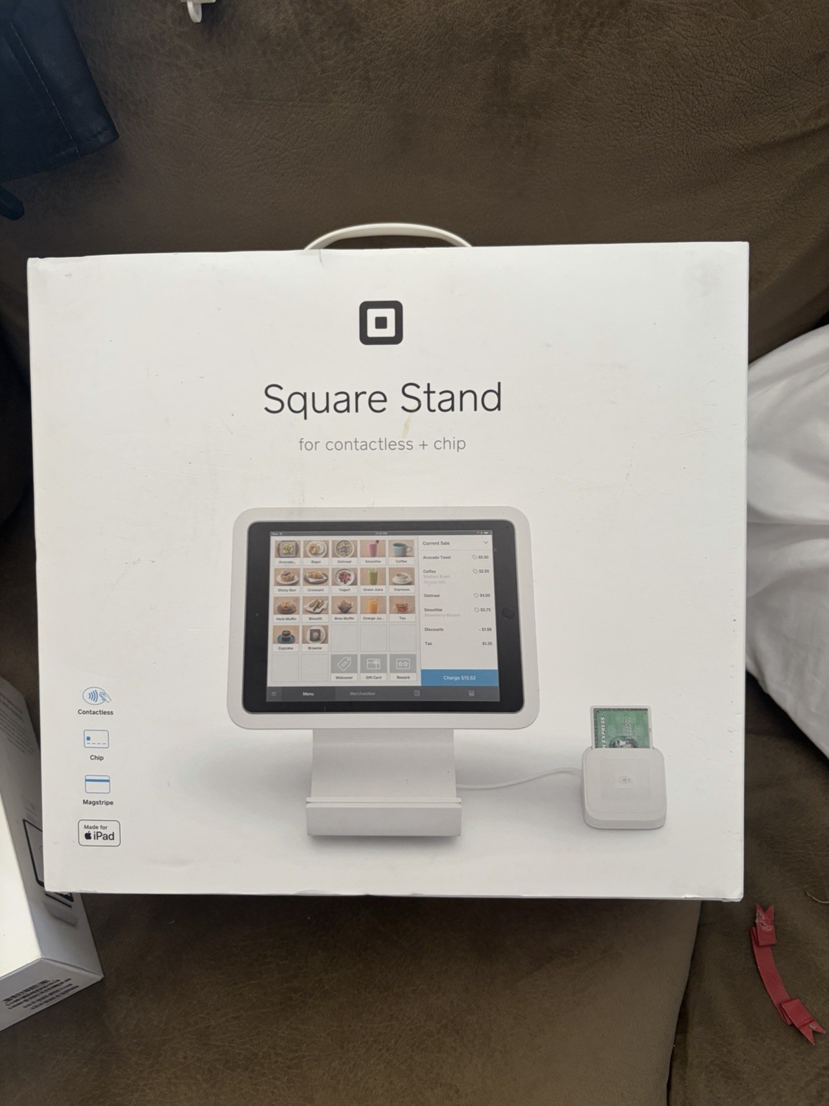 Square Stand for iPad (1st Gen)Contactless & Chip Reader A-SKU-0273-08 Lightning