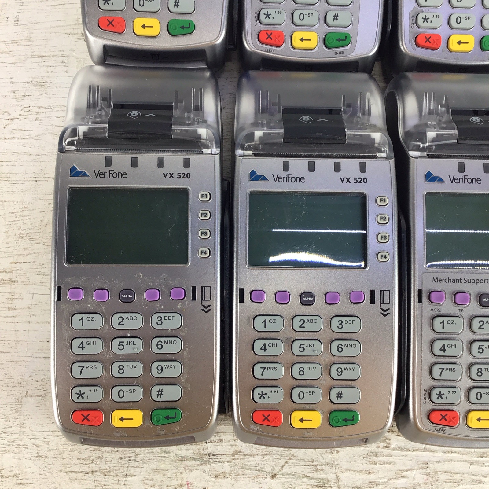 Lot Of 10 Verifone VX520 POS Terminals Tested Tampered READ