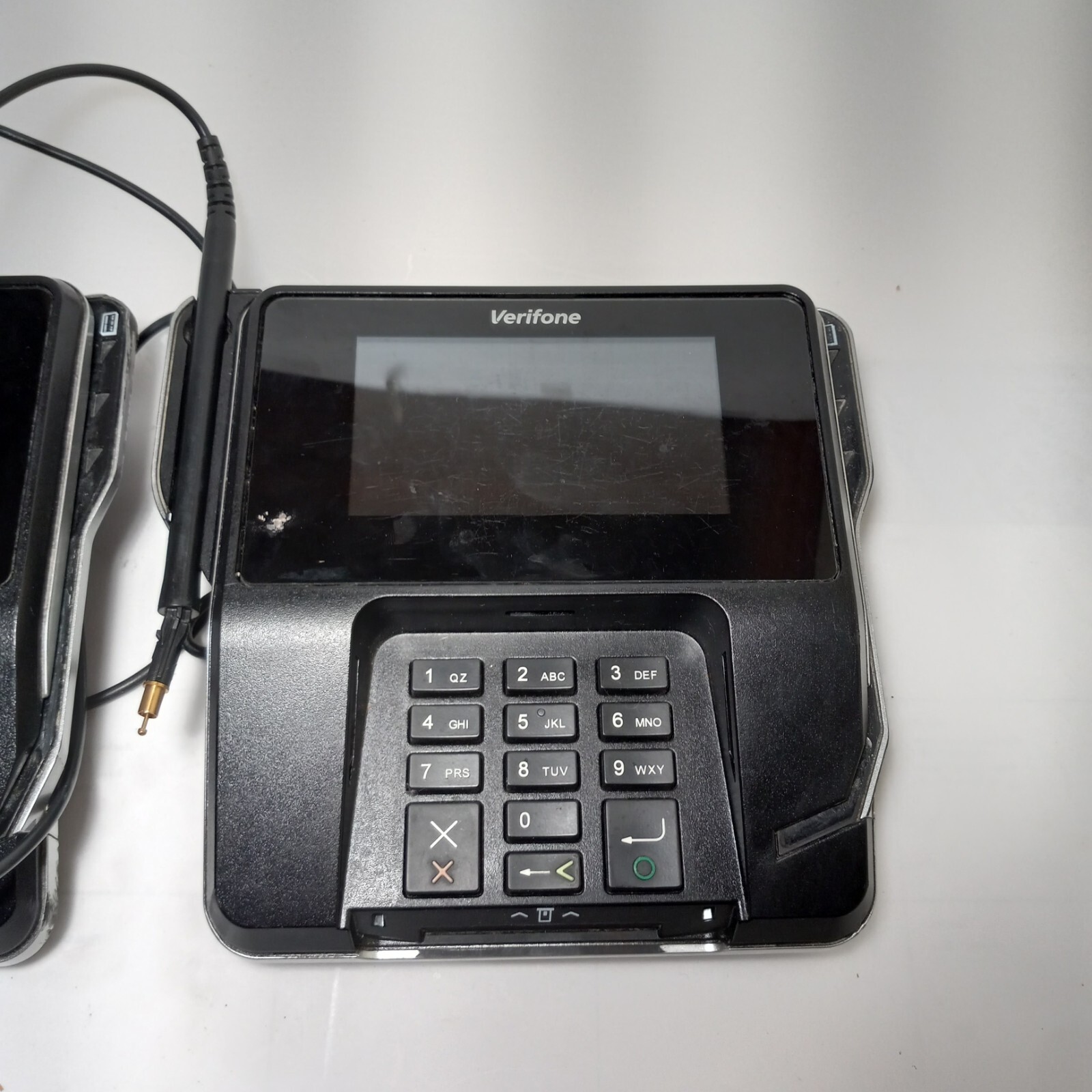 Lot of 2 Parts Only Verifone MX915 Credit Card Terminal POS W/Chip Reader NO AC