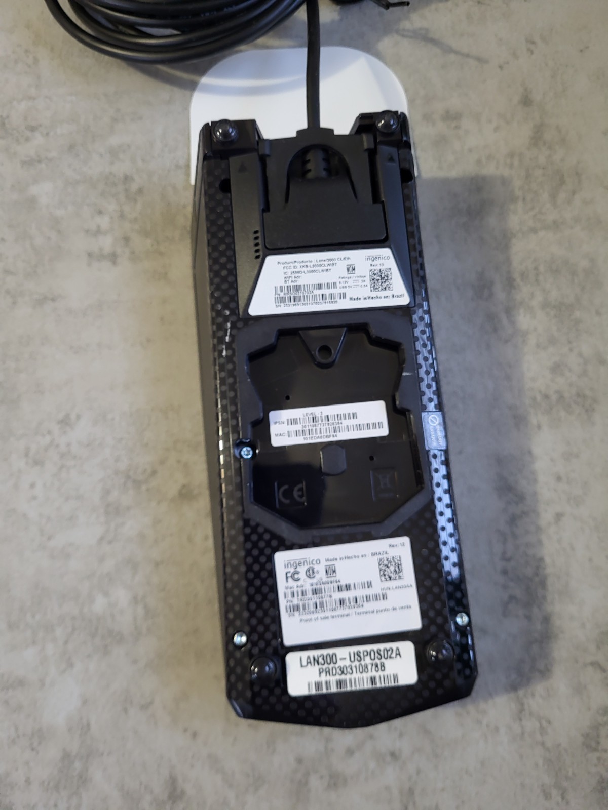 Ingenico LANE/3000 USSCNO2A Credit Card Reader Payment Terminal 31700AM