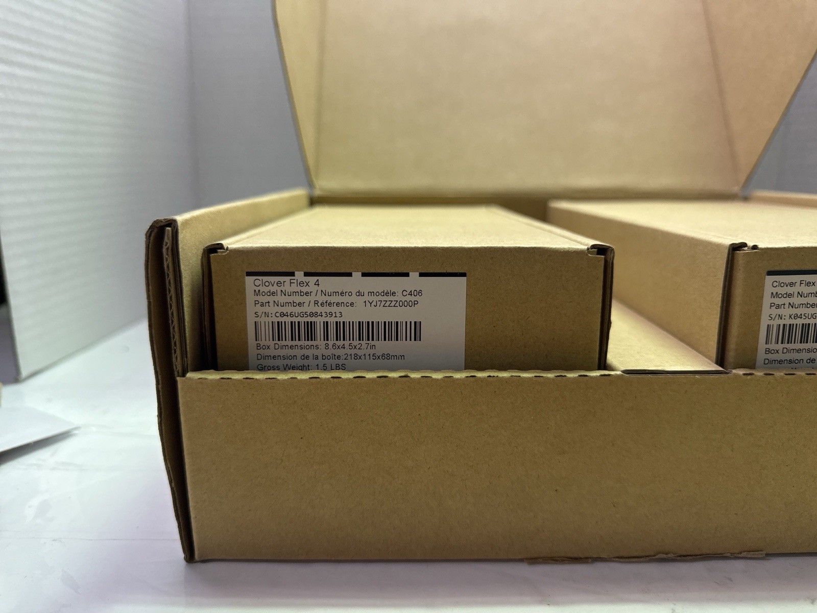 Clover Flex 4 C406 POS Terminal + Wireless Cradle K405 – New Open Box