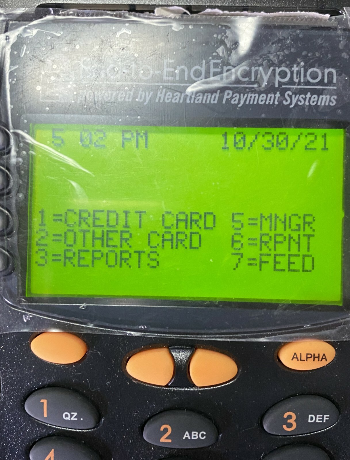 E3 Credit Card Terminal Heartland Payment Systems with Chip Reader and Printer