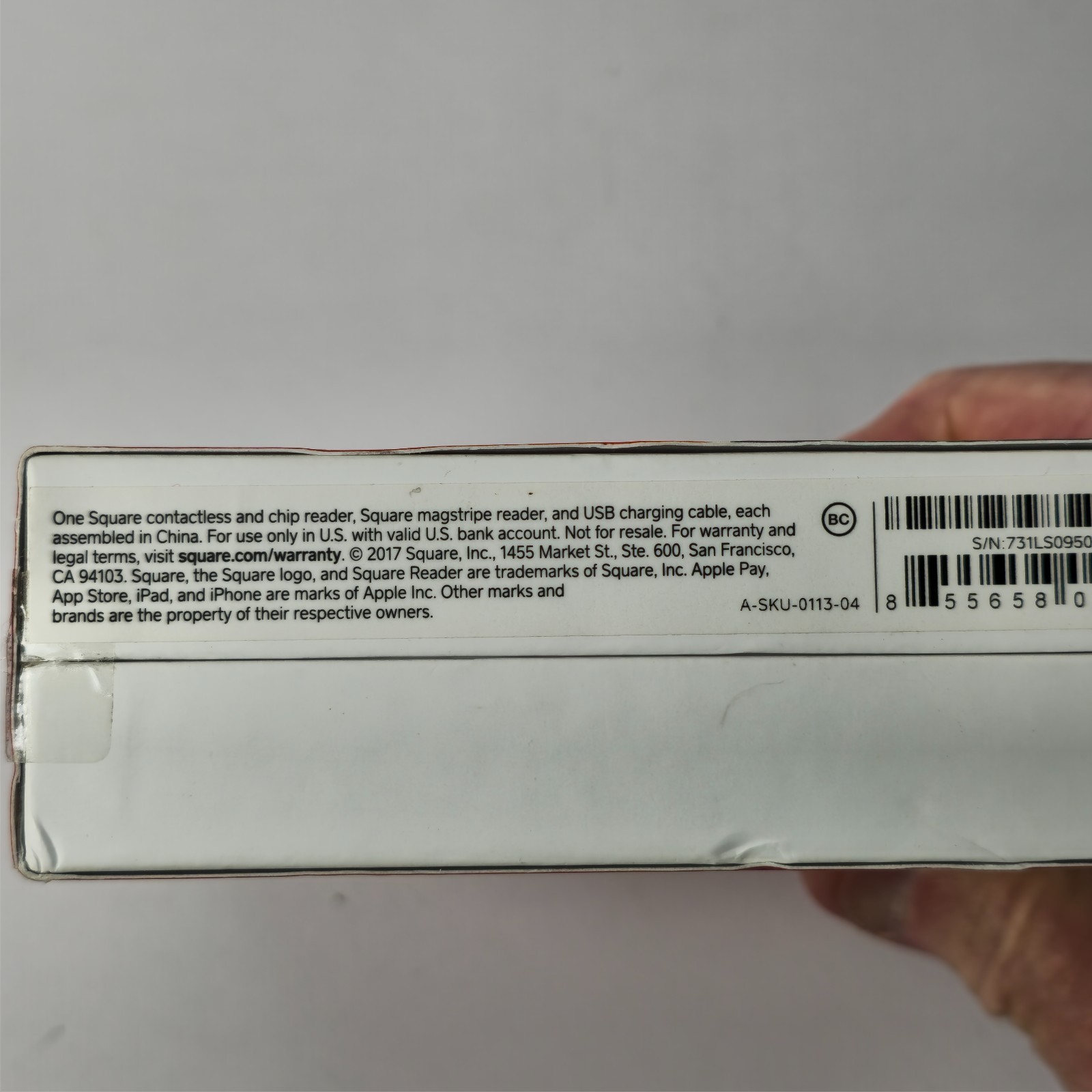 New Square Credit Card Reader for Contactless & Chip A-SKU-0113-04