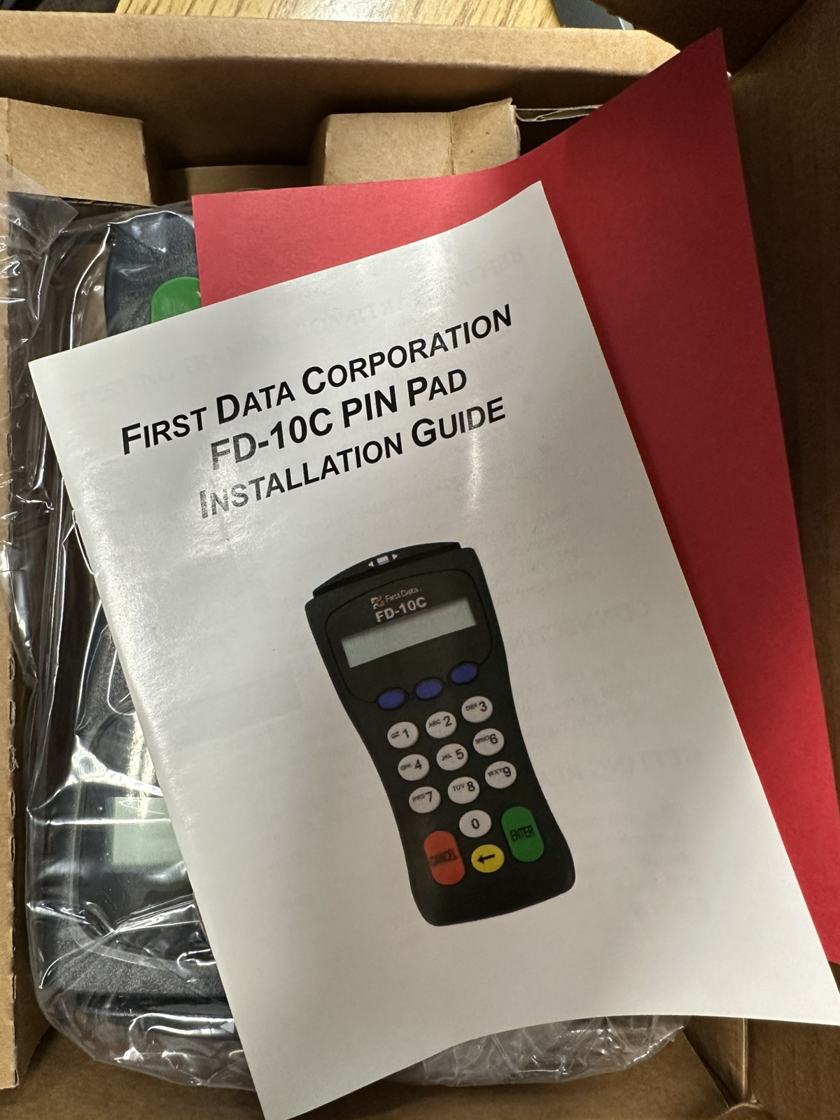 First Data FD-10C Pin Pad Credit Card Terminal Reader
