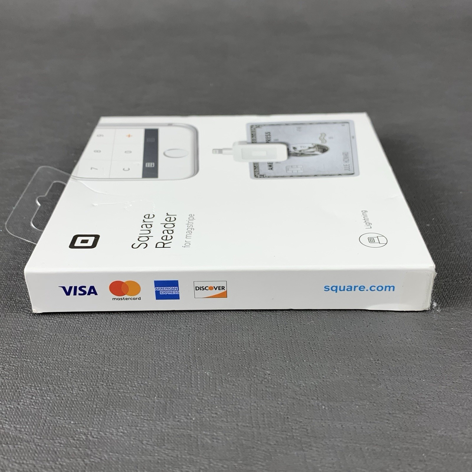 Square – Magstripe Reader with Lightning Connector – Glossy White