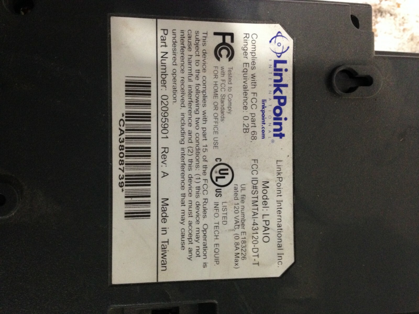 Linkpoint AIO LPAIAO AIO All-In-One POS Credit Card Reader Terminal