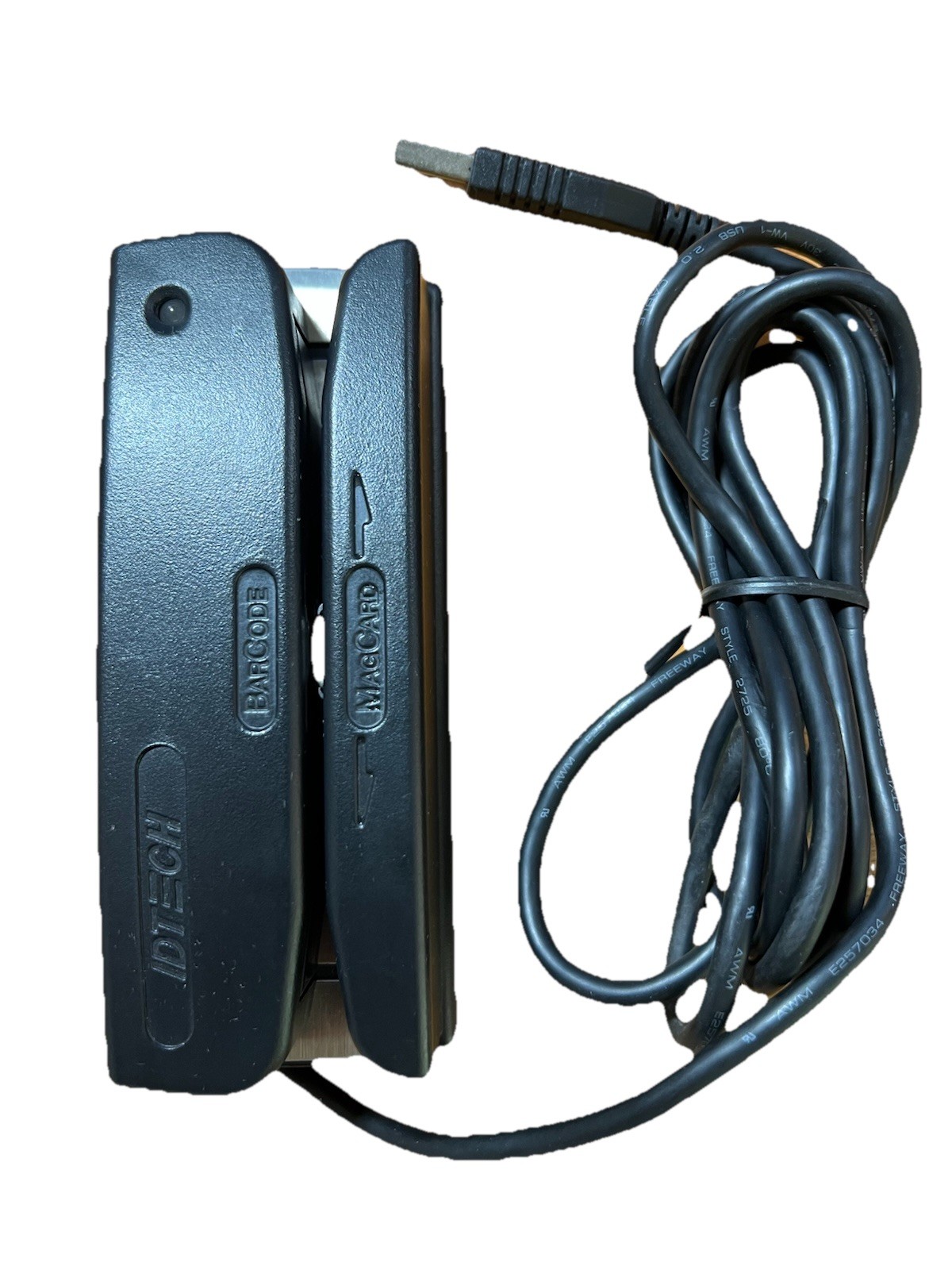 ID Tech WCR3237-633U Omni Magnetic Strip Tracks 1 2 3 and Barcode reader USB