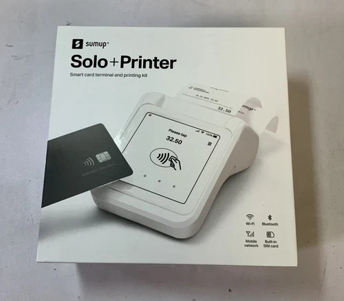 SumUp Solo + Printer Smart Credit Card Reader & Printing Kit