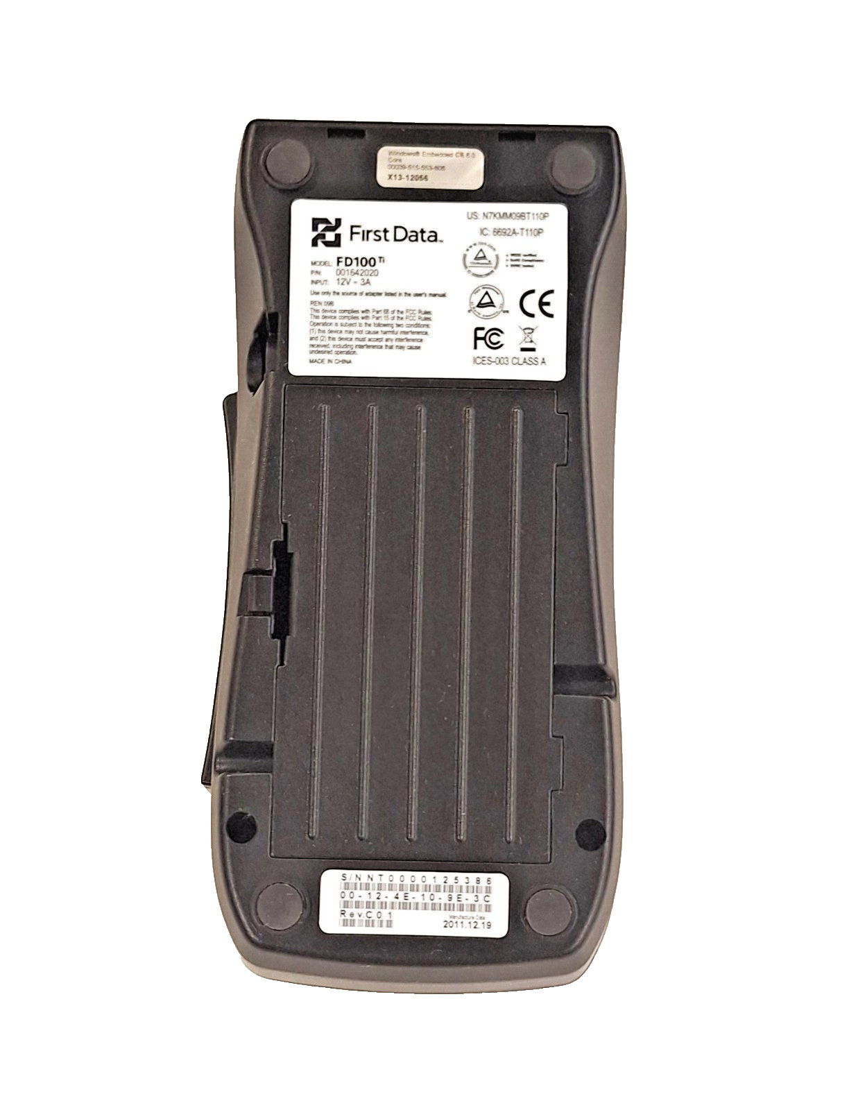 First Data FD100 TI Credit Card Reader POS Receipt Terminal