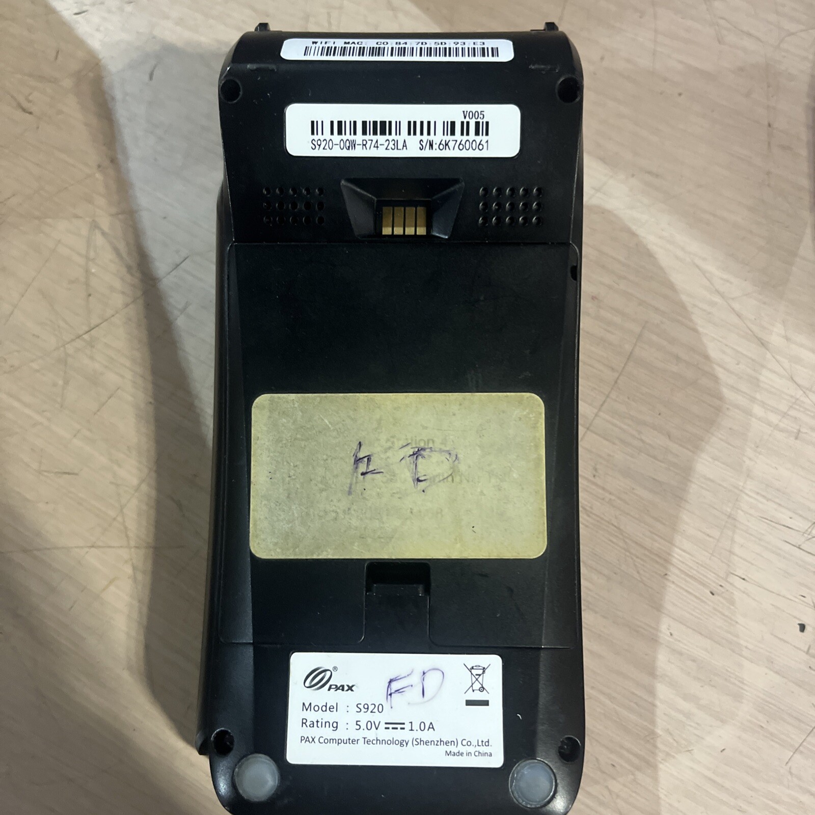X12 PAX S920 MOBILE CREDIT CARD TERMINAL BLUETOOTH WIRELESS