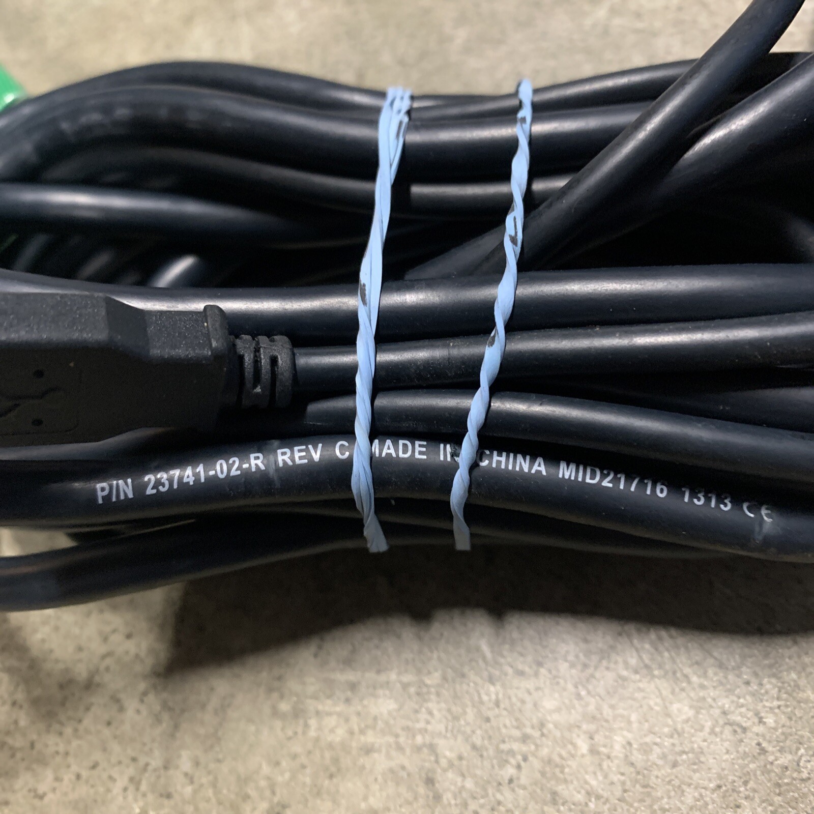 Orig Verifone Blue Mx USB Cable P/N 23741-02-R – Mx850 Mx860 Mx870 Mx915 Mx925