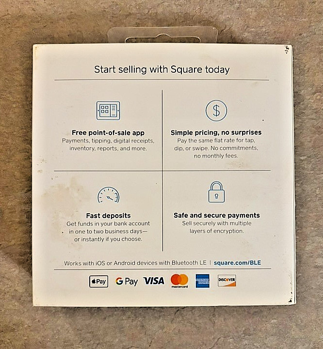 Square Card Reader – POS – Contactless & Chip Reader – 2nd Generation – White
