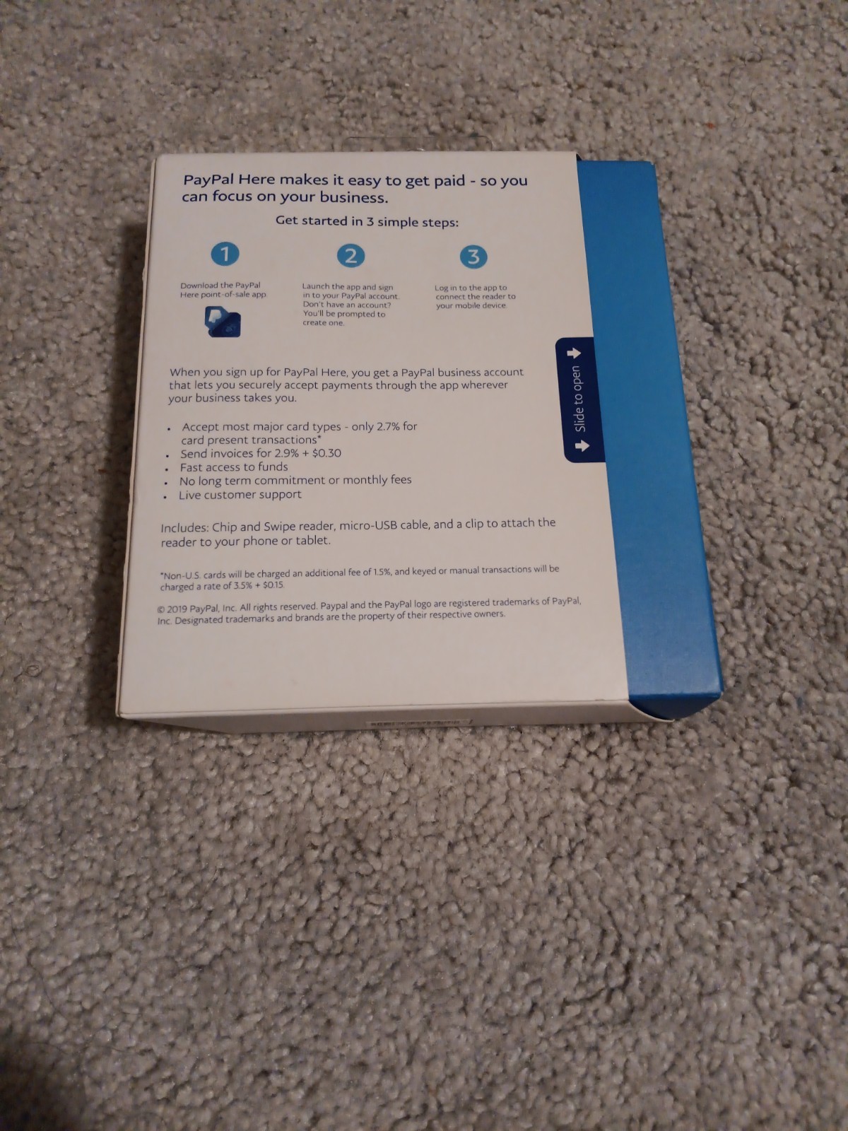 PayPal HERE Chip and Swipe Card Reader – Android – Iphone – Play Store – Apple