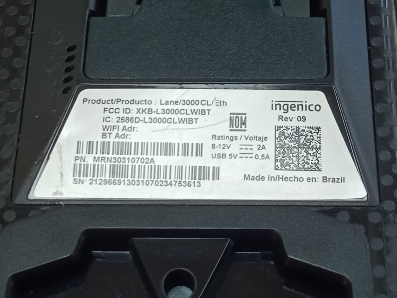 Ingenico Lane/3000 CL/Eth Wired POS PIN Pad Payment Card Terminal | Tested Works
