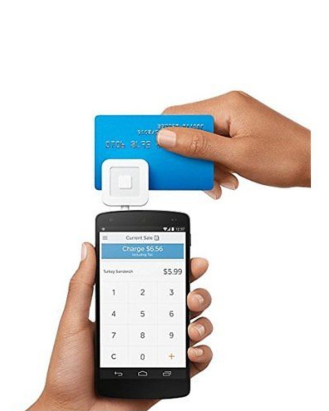 Square Credit Card Reader for iPhone/iPad/Android 3.5mm Headphone Jack Untested