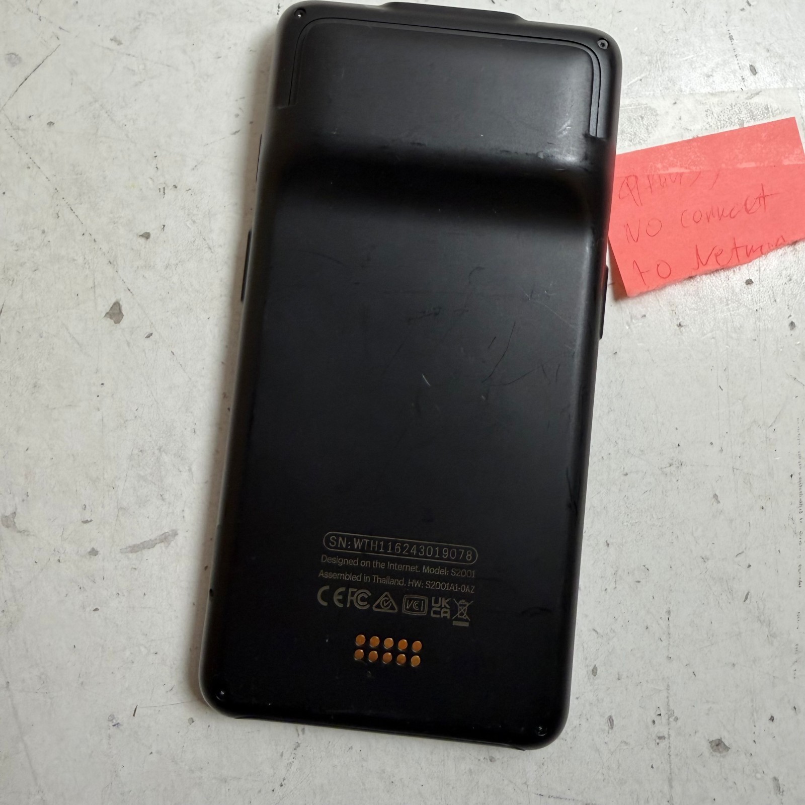 Shopify POS Go S2001 Black Built-in Barcode Scanner Mobile Device – For Parts