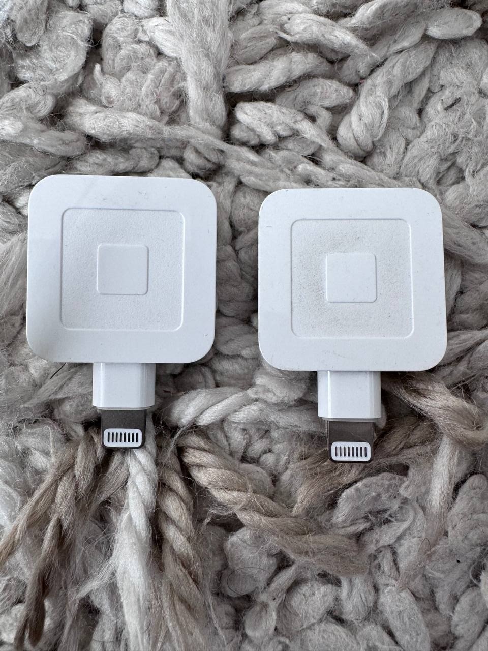 (2x) Square Reader for Magstripe Lightning Connector Credit Card Reader LOT of 2